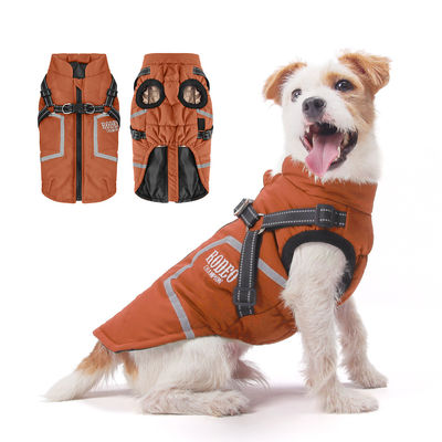 kaufen Winter Cotton Padded Waterproof Pet Jacket Outdoor Thickened Pet Clothing With Traction online manufacture